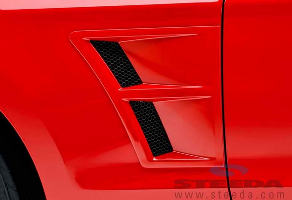 3D Carbon Mustang Fender Vents - 10-14